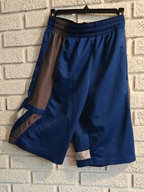 Champs Royal Blue Athletic Shorts with Gray Contrast Panels